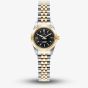 Jacques du Manoir Ladies Mini Inspiration Black Mother of Pearl Dial Two Tone Bracelet Watch JWL05105