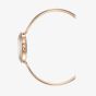 Jacques du Manoir Ladies Aurora White Dial Rose Gold Tone Bracelet Watch & Topring Boxset JWL05402