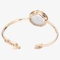 Jacques du Manoir Ladies Aurora White Dial Rose Gold Tone Bracelet Watch & Topring Boxset JWL05402