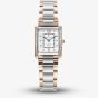 Jacques du Manoir Ladies Emily White Dial Rose Gold Two Tone Bracelet Watch JWL05504