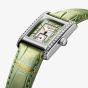 Longines Ladies Mini Dolcevita Green Leather Strap Watch L5.200.0.05.2