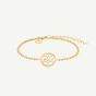 ROSEFIELD Ladies Mini Octagon White Dial Golden Bracelet Watch & Tree of Life Crystal Bracelet Gift Set MWGTG-X297