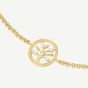ROSEFIELD Ladies Mini Octagon White Dial Golden Bracelet Watch & Tree of Life Crystal Bracelet Gift Set MWGTG-X297