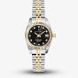 Jacques du Manoir Ladies Inspiration Elegance 26mm Black Dial Two Tone Bracelet Watch NRO.20