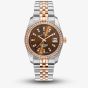 Jacques du Manoir Ladies Inspiration Elegance Brown Dial Two Tone Bracelet Watch NROP.25