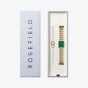 ROSEFIELD Ladies Octagon XS Green Mother of Pearl Dial Golden Bracelet Watch & Emerald Duo Bracelet Gift Set OEGED-X288