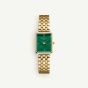 ROSEFIELD Ladies Octagon XS Green Mother of Pearl Dial Golden Bracelet Watch & Emerald Duo Bracelet Gift Set OEGED-X288