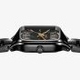 Rado Ladies True Square Black Ceramic Bracelet Watch R27080172