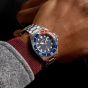 Seiko Mens Prospex Solar Divers Red & Blue Watch SNE595P1