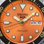 Seiko Mens 5 Sports SKX Midi Orange Watch SRPK35K1