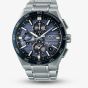 Seiko Mens Astron GPS Solar Blue Chronograph Dual Time Watch SSH175J1