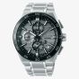 Seiko Mens Astron GPS Solar Grey Chronograph Dual Time Watch SSH177J1