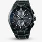 Seiko Mens Astron GPS Solar Black Chronograph Dual Time Watch SSH179J1