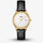 Tissot Ladies Nordic 18k Yellow Gold Black Leather Strap Watch T913.210.16.031.01