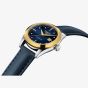 Tissot Ladies T-My Lady Gold Blue Leather Strap Watch T930.007.46.046.00