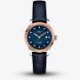 Tissot Ladies Le Locle Rose Gold Blue Leather Strap Watch T932.207.46.046.00