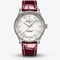 Breitling Ladies Navitimer 32 Mother Of Pearl Diamond Dial Burgandy Watch A77320E61A2P2