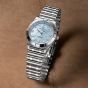 Breitling Chronomat 28 Blue Mother Of Pearl Diamond Dial Watch A72310101C1A1