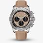 Breitling Avenger B01 Chronograph 44 Sand Leather Strap Watch AB0147101A1X1