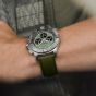 Ex-Display Breitling Avenger B01 Chronograph 44 Green Leather Strap Watch AB0147101L1X1