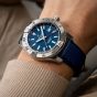 Breitling Avenger Automatic GMT 44 Blue Leather Strap Watch A32320101C1X1