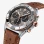 Breitling Chronomat B01 42 Triumph Brown Leather Strap Watch TB0134101M1X1