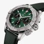 Ex-Display Breitling Avenger B01 Chronograph Green Dial Leather Watch AB0146101L1X1
