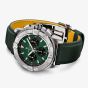 Ex-Display Breitling Avenger B01 Chronograph Green Dial Leather Watch AB0146101L1X1