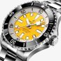 Breitling Mens Superocean Automatic 46 Yellow Dial Watch A173781A1I1A1