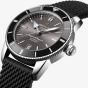 Breitling Mens Superocean Heritage B20 Black Rubber Strap Watch AB20102B1B1S1