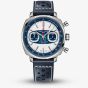 Breitling Mens Limited Edition Top Time 38 B01 Martini Racing Blue Leather Strap Chronometer Watch AB01772A1G1X1