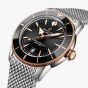 Breitling Mens Superocean Heritage B31 Automatic 42mm Black & Rose Gold Watch UB3111241B1A1