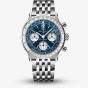 Breitling Mens Navitimer B09 Blue Chronograph Dial Bracelet Watch AB0950211C1A1