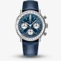 Breitling Mens Navitimer B09 Blue Chronograph Dial Strap Watch AB0950211C1X1