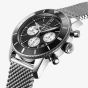 Breitling Mens Superocean Heritage II B01 Chronograph Black Bracelet Watch AB0162121B1A1