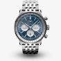 Breitling Mens Navitimer B01 Blue Chronograph 46 Watch AB0137211C1A1