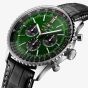 Breitling Mens Navitimer B01 Green Chronograph 46 Watch AB0137241L1P1