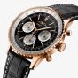 Breitling Mens Navitimer B01 18ct Rose Gold Chronograph 43 Watch RB0138211B1P1