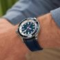 Breitling Mens Superocean Automatic 42 Blue Dial & Rubber Strap Watch A17375E71C1S1