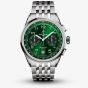 Breitling Mens Premier B01 Chronograph Green Dial Watch AB0145371L1A1