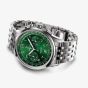 Breitling Mens Premier B01 Chronograph Green Dial Watch AB0145371L1A1