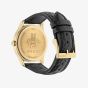 Gucci Ladies G-Timeless Medium Gold Plated Black Leather Strap Watch YA1264034A