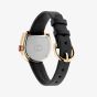 Gucci Ladies Horsebit Black Dial Leather Strap Watch YA168505