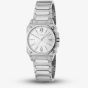 Gucci Ladies G-Flat Silver Tone Watch YA166504