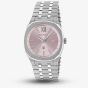 Gucci Ladies 25H 30mm Pink Dial Stainless Steel Bracelet Watch YA163509