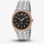 Gucci Mens 25H Rose Gold Bezel Black Dial Watch YA163352