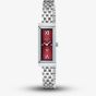 Gucci Ladies G-Frame Red Rectangular Dial Watch YA127518
