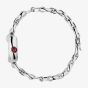 Gucci Ladies Horsebit Silver Dial Chain Bracelet Watch YA168503