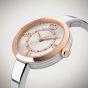 Gucci Ladies Model 2000 Silver Dial Bangle Bracelet Watch YA167524