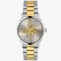 Gucci Ladies G-Timeless Two Tone Gold Bee Motif Dial Bracelet Watch YA1264131